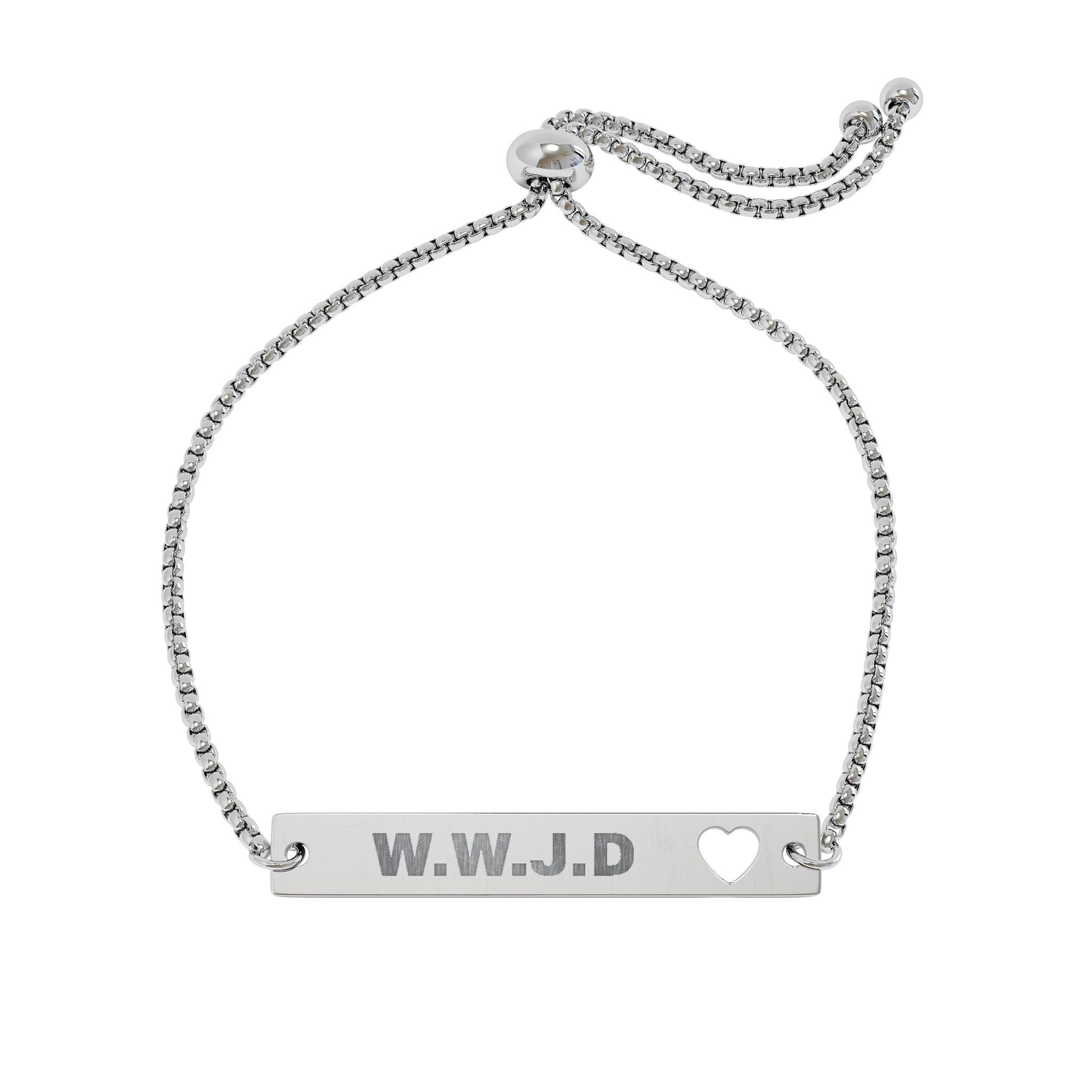 W.W.J.D (What Would Jesus Do) Engraved Bracelet | Jewelry