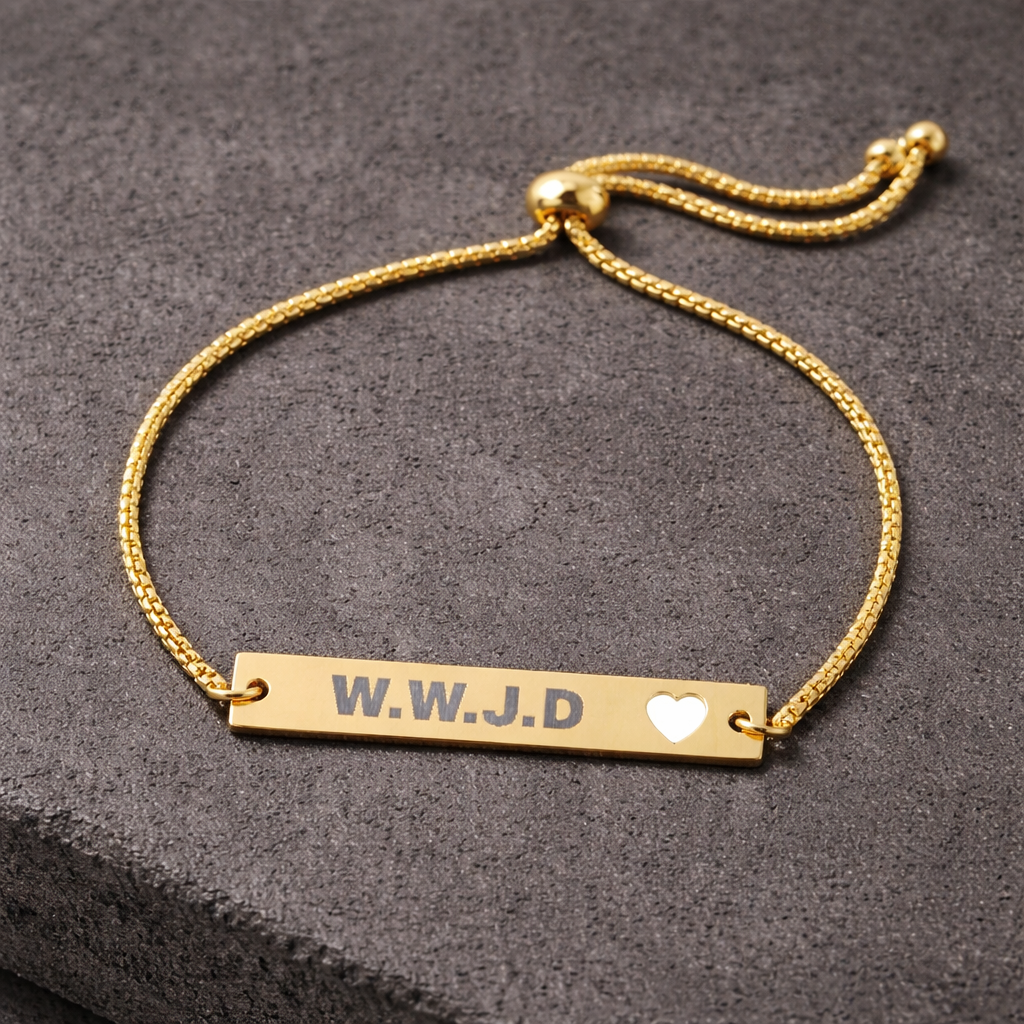W.W.J.D (What Would Jesus Do) Engraved Bracelet | Jewelry