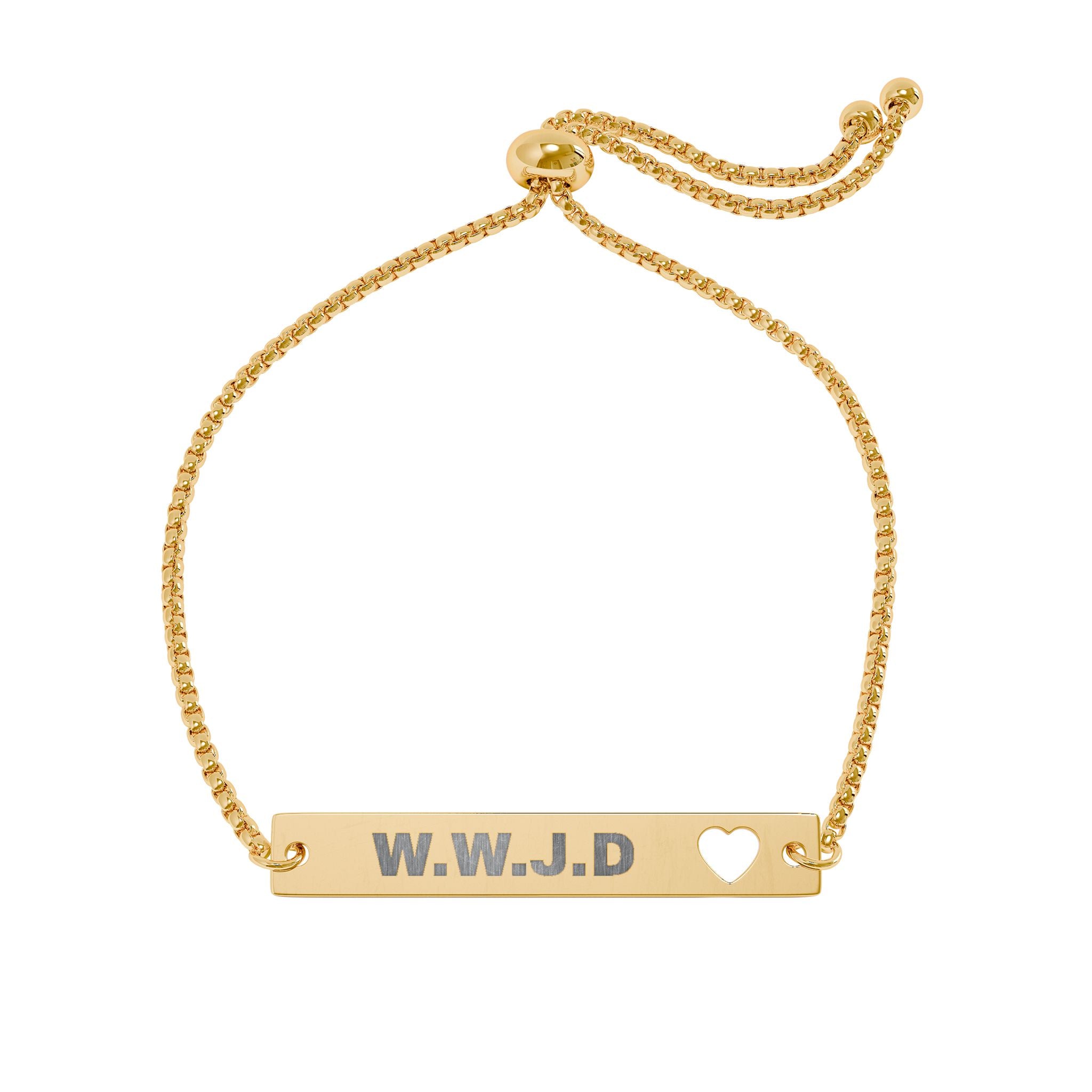 W.W.J.D (What Would Jesus Do) Engraved Bracelet | Jewelry