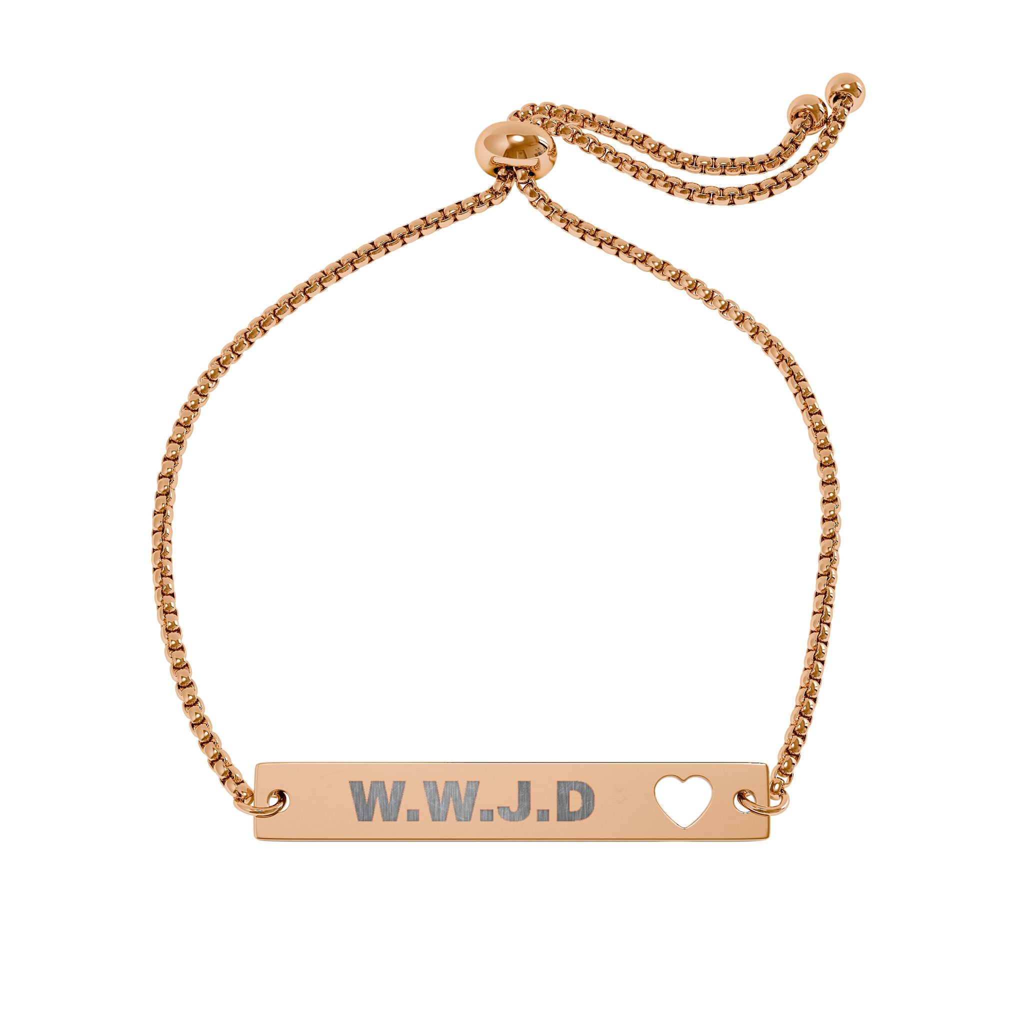 W.W.J.D (What Would Jesus Do) Engraved Bracelet | Jewelry